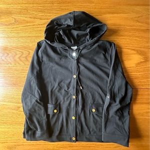Chico’s snap button hoodie